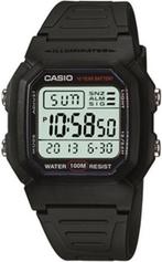 Casio Vintage Edgy W-800H-1AVES Herenhorloge 36,8 mm - Zwart, Nieuw, Verzenden