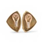 Oorbellen De Vroomen 18kt goud- en emaille clip-on oorbellen, Sieraden, Tassen en Uiterlijk, Oorbellen, Nieuw