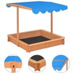 vidaXL Zandbak met verstelbaar dak 115x115x115 cm vurenhout, Kinderen en Baby's, Speelgoed | Buiten | Zandbakken, Verzenden, Nieuw