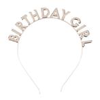 Rose Gouden Haarband Birthday Girl, Verzenden, Nieuw