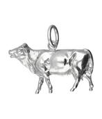 Zilveren Koe massief groot ketting hanger, Verzenden, Nieuw