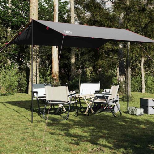 vidaXL Kampeerluifel waterdicht 360x294 cm grijs en oranje, Caravans en Kamperen, Tenten, Nieuw, tot en met 2, Verzenden