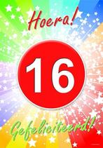 16 jaar verjaardag poster - 16 jaar versiering, Hobby en Vrije tijd, Feestartikelen, Nieuw, Ophalen of Verzenden