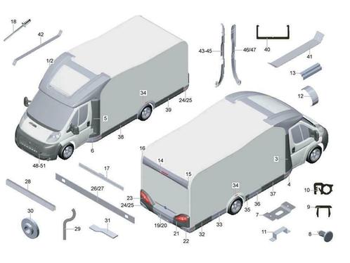 Diverse Knaus & Weinsberg camper onderdelen op voorraad!, Caravans en Kamperen, Camper-accessoires, Zo goed als nieuw, Ophalen of Verzenden