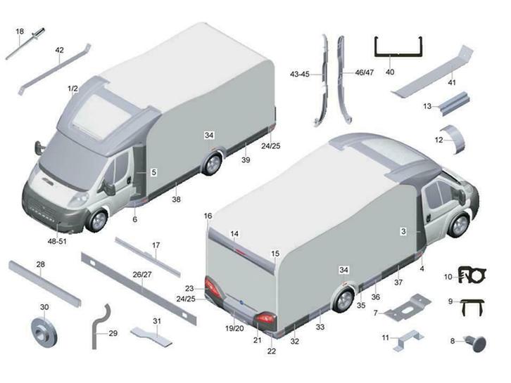 Diverse Knaus & Weinsberg camper onderdelen op voorraad!, Caravans en Kamperen, Camper-accessoires, Zo goed als nieuw, Ophalen of Verzenden
