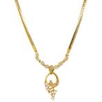 Gouden choker met diamant 18 krt, Verzenden, Zo goed als nieuw, Wit, Goud