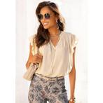 Lascana Blouse zonder sluiting met ruches-mouwen, korte, Kleding | Dames, Blouses en Tunieken, Verzenden, Nieuw