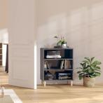 vidaXL Dressoir 57x35x70 cm bewerkt hout hoogglans grijs, Verzenden, Nieuw, 50 tot 100 cm, 25 tot 50 cm