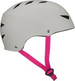 Nijdam Skate Helm - Pinky Swear - Grijs/Fuchsia - M, Fietsen en Brommers, Fietsaccessoires | Fietshelmen, Ophalen of Verzenden