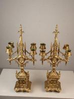 Kandelaber Neogotisch (2) - Verguld messing