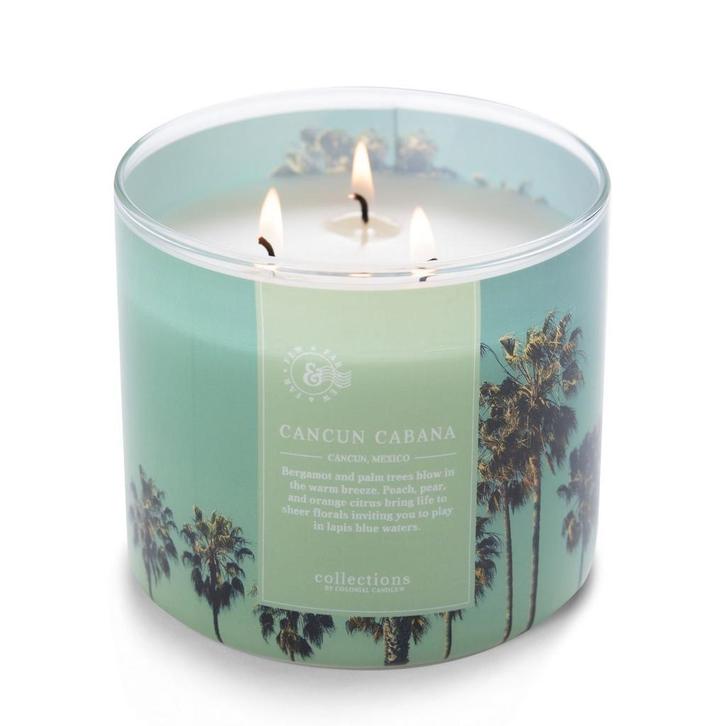 Colonial Candle - Travel Collection Cancun Cabana, Huis en Inrichting, Woonaccessoires | Kandelaars en Kaarsen, Verzenden