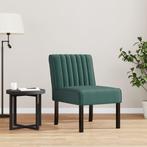 vidaXL Stoel fluweel donkergroen, Huis en Inrichting, Fauteuils, Verzenden, Nieuw