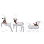 Zilverkleurige Kerstdecoratie - tweedekansje - rendieren..., Ophalen of Verzenden, Nieuw