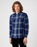 -50% Wrangler  Wrangler Western shirt dark indigo regular fi, Kleding | Heren, Overhemden, Verzenden, Nieuw, Blauw