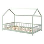 Kinderbed Sisimiut huisbed 200x140 cm mint en wit [en.casa], Huis en Inrichting, Slaapkamer | Bedden, Verzenden, Nieuw