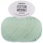 DROPS Cotton Merino Uni Colour - 32 pistache ijs - Wol/Kat, Hobby en Vrije tijd, Breien en Haken, Ophalen of Verzenden, Nieuw