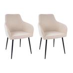 2dekans | Kick Set van 2 Eetkamerstoelen Maud - 51 x 58 x 88, Huis en Inrichting, Stoelen, Ophalen of Verzenden, Zo goed als nieuw