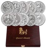 SERIE - Queens Beast 2 oz, Postzegels en Munten, Munten | Europa | Niet-Euromunten, Zilver, Losse munt, Verzenden