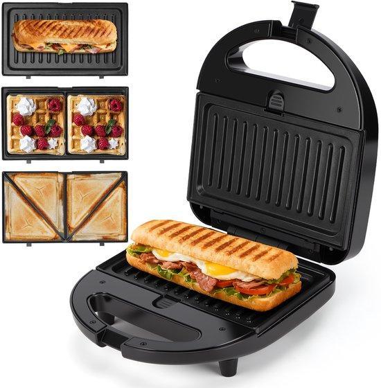 Tosti apparaat - Tosti ijzer - Contactgrill - Grill apparaat, Witgoed en Apparatuur, Contactgrills, Zo goed als nieuw, Verzenden