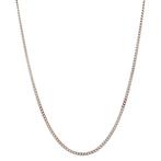 Witgouden lengtecollier gourmet 42.5 cm 14 krt, Sieraden, Tassen en Uiterlijk, Kettingen, Verzenden, Zo goed als nieuw, Goud, Goud