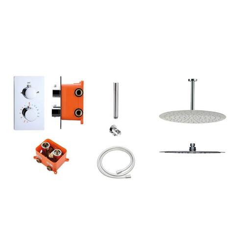 Regendoucheset Best Design Verona P300 Inbouw Met Inbouwbox, Doe-het-zelf en Verbouw, Sanitair, Kraan, Nieuw, Chroom, Ophalen of Verzenden
