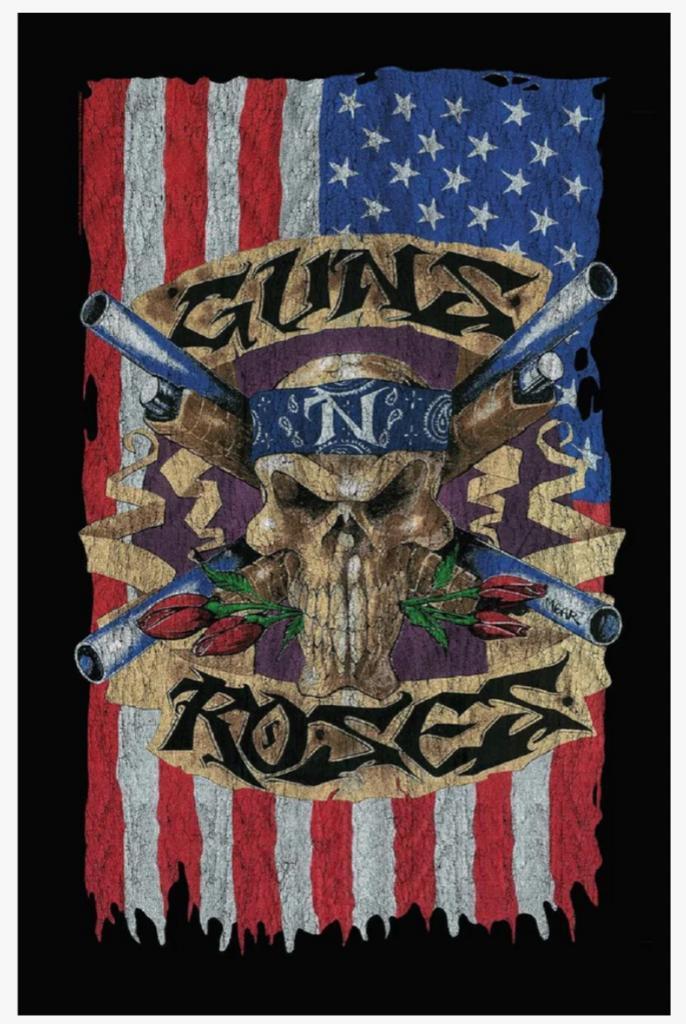 Guns N Roses - Flag - Textielposter officiële merchandise, Verzamelen, Muziek, Artiesten en Beroemdheden, Poster, Artwork of Schilderij