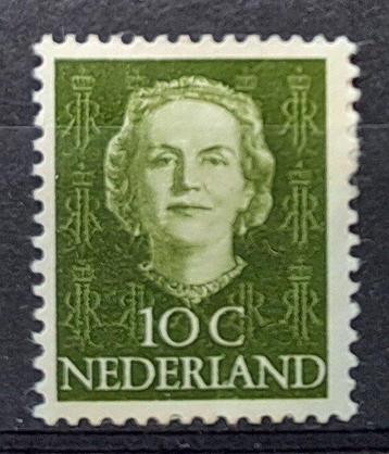 Nederland 1949 - proefdruk 10 ct olijfgroen - Juliana met beschikbaar voor biedingen