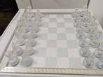 Schaakspel - kristal, glas, zilver