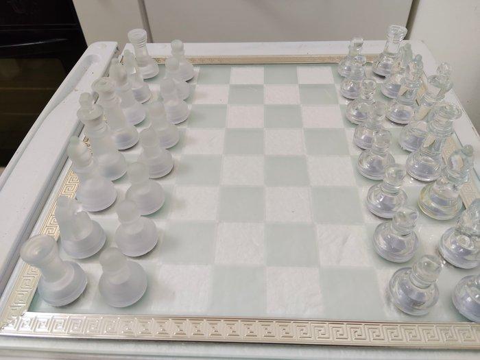 Schaakspel - kristal, glas, zilver, Antiek en Kunst, Curiosa en Brocante