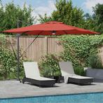 vidaXL Roma Parasol Rood 286 x 284 x 270 cm Aluminium en, Tuin en Terras, Verzenden, Nieuw, 2 tot 3 meter