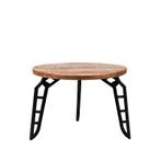 LABEL51 Salontafel Flintstone - Rough - Mangohout - 60 cm -, Huis en Inrichting, Ophalen of Verzenden, Nieuw