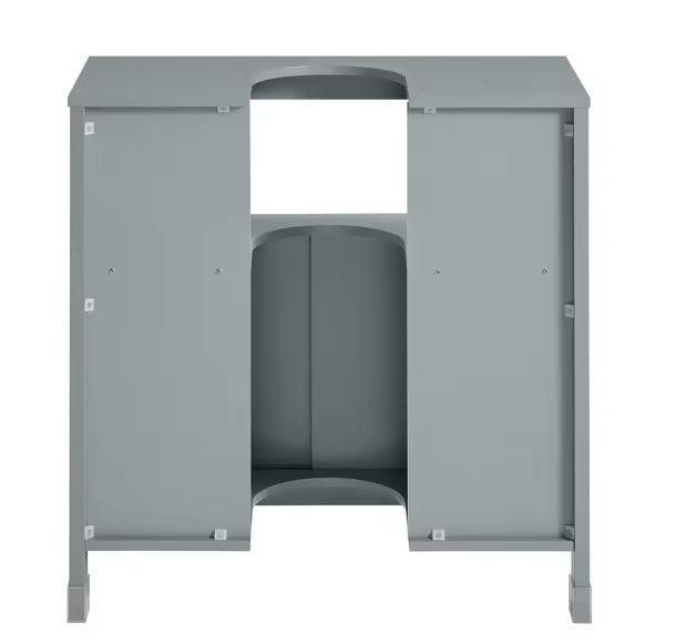 Compact Badkamermeubel Onder Wastafel – Grijs, Huis en Inrichting, Badkamer | Badkamermeubels, Nieuw, Verzenden