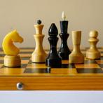 Schaakspel - Vintage Soviet Chess Set [80s] - Hout