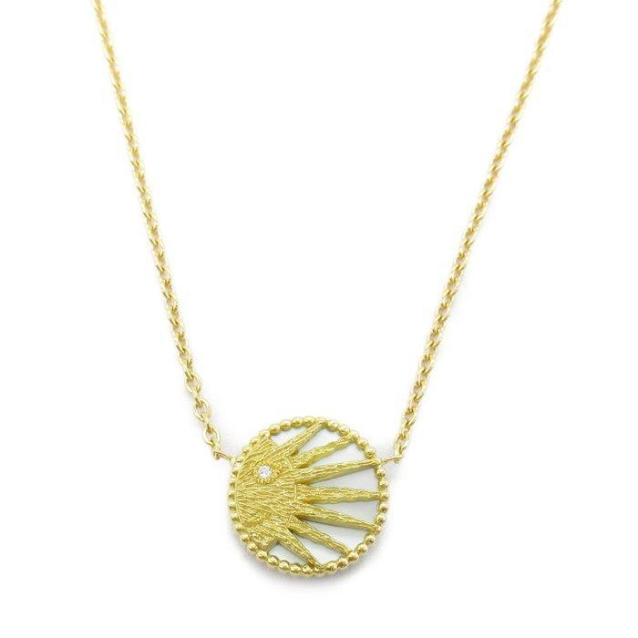 Dior - Halsketting - 18 karaat Geel goud - Diamant, Sieraden, Tassen en Uiterlijk, Kettingen