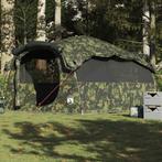 vidaXL Tunneltent 6-persoons waterdicht camouflage, Caravans en Kamperen, Verzenden, Nieuw, Tot en met 2