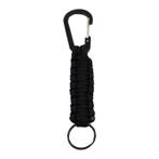 Paracord Sleutelhanger Zwart - Karabijn, Nieuw, Ophalen of Verzenden