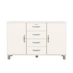 *WOONWINKEL* Tenzo Malibu Retro Dressoir Wit, Nieuw, Verzenden