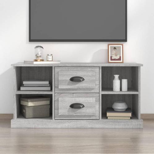 vidaXL Tv-meubel 99,5x35,5x48 cm bewerkt hout grijs sonoma, Huis en Inrichting, Kasten | Televisiemeubels, 25 tot 50 cm, Nieuw