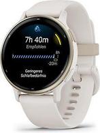 Garmin Vivoactive 5 42 mm goud met een wit siliconen, Verzenden, Zo goed als nieuw