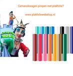 Carnavalswagen of feestlocatie versieren met plakfolie?, Nieuw