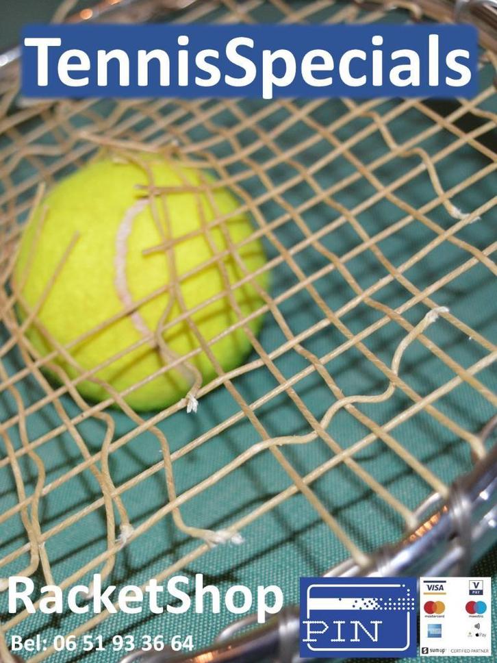 TennisSpecials: Nieuwe en gebruikte rackets (tennis en Padel, Sport en Fitness, Tennis, Racket, Nieuw, Overige merken, L3, Ophalen of Verzenden