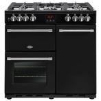 €1599 Belling Farmhouse 90 DFT Range-fornuis Gaskookplaat Z, Ophalen of Verzenden, Nieuw, Gas