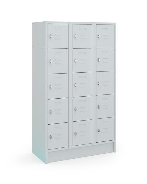 Locker Lite 105 - 15-deurs - Grijs, Huis en Inrichting, Kasten | Lockerkasten, Ophalen of Verzenden
