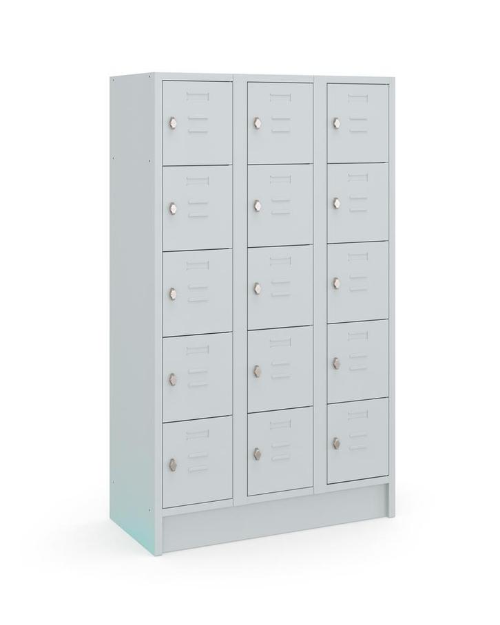 Locker Lite 105 - 15-deurs - Grijs, Huis en Inrichting, Kasten | Lockerkasten, Ophalen of Verzenden