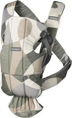 BABYBJÖRN Draagzak Mini Cotton Khaki groen print, Verzenden, Nieuw