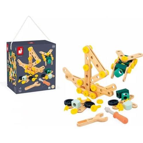 Janod BricoKids - Ton 100 Stuks - 100 Stukjes Om Een, Doe-het-zelf en Verbouw, Overige Doe-het-zelf en Verbouw, Zo goed als nieuw