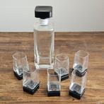 bormioli - Drankservies voor 6 (7) - Monet noir - Glas, Antiek en Kunst