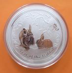 Australië. 2 Dollars 2011 Year of the Rabbit, 2 Oz (.999)