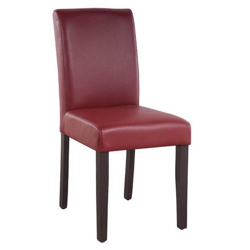 Stoel | MABEL | Kunstleer/Hout | Bordeaux | Wengé Poten |, Zakelijke goederen, Horeca | Keukenapparatuur, Nieuw in verpakking