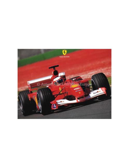 2001 FERRARI RUBENS BARRICHELLO KAART, Boeken, Auto's | Folders en Tijdschriften, Ferrari